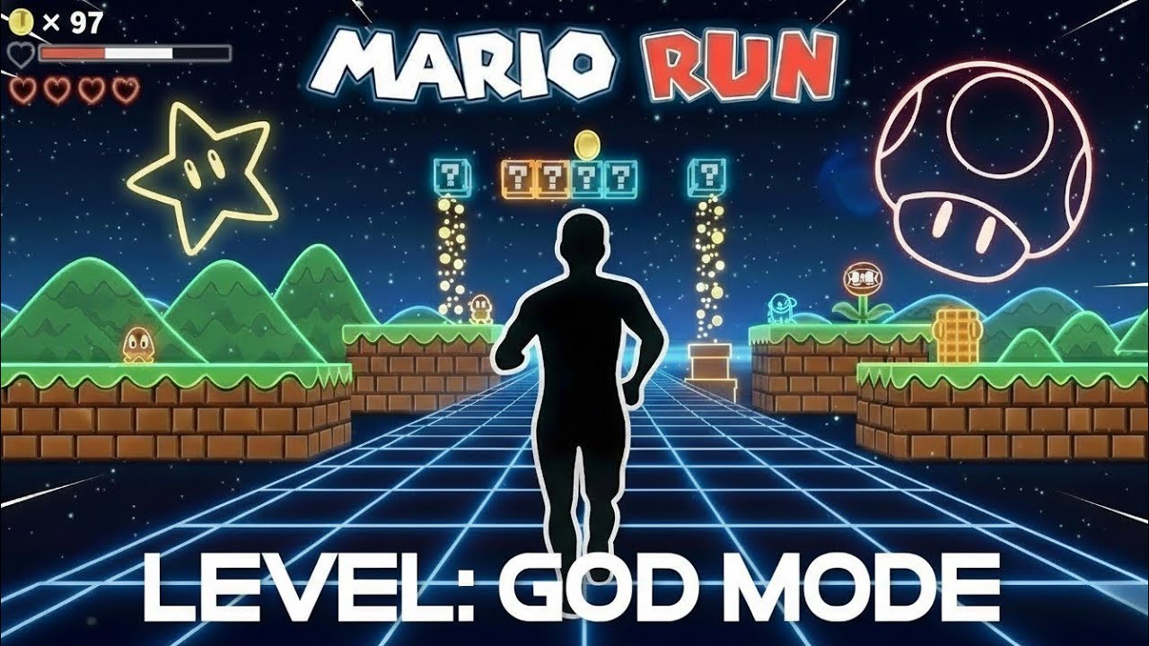 Mario RUN Immersive Viral Interactive Warm Up | Challenge | Fun Workout |Party Game