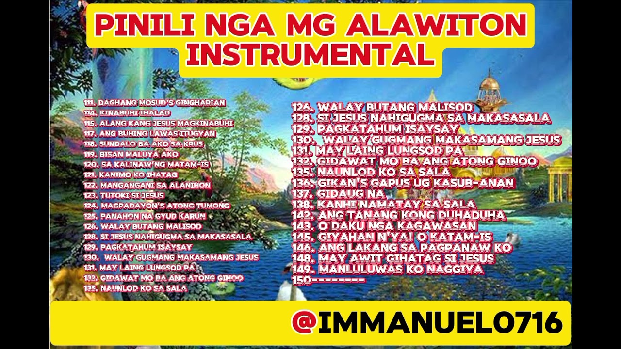 PINILI NGA MGA ALAWITON INSTRUMENTAL PAGE 110-B -149