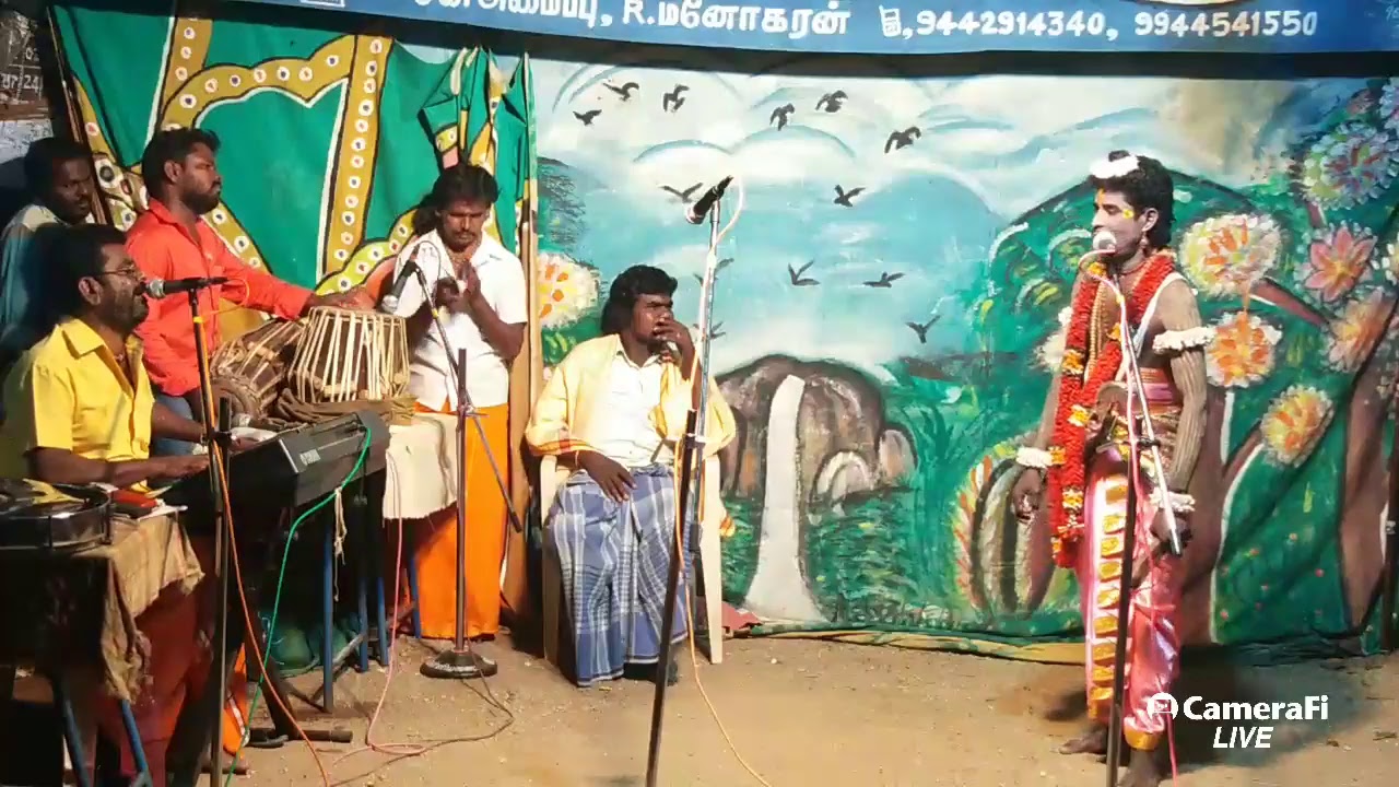பிரகாஷ் அமைப்பில் கரூர் வெள்ளியனை வள்ளி திருமணம் நாடகம் கலைசக்கரவர்த்தி AS கலைமதி நாரதர் பாடல்கள்