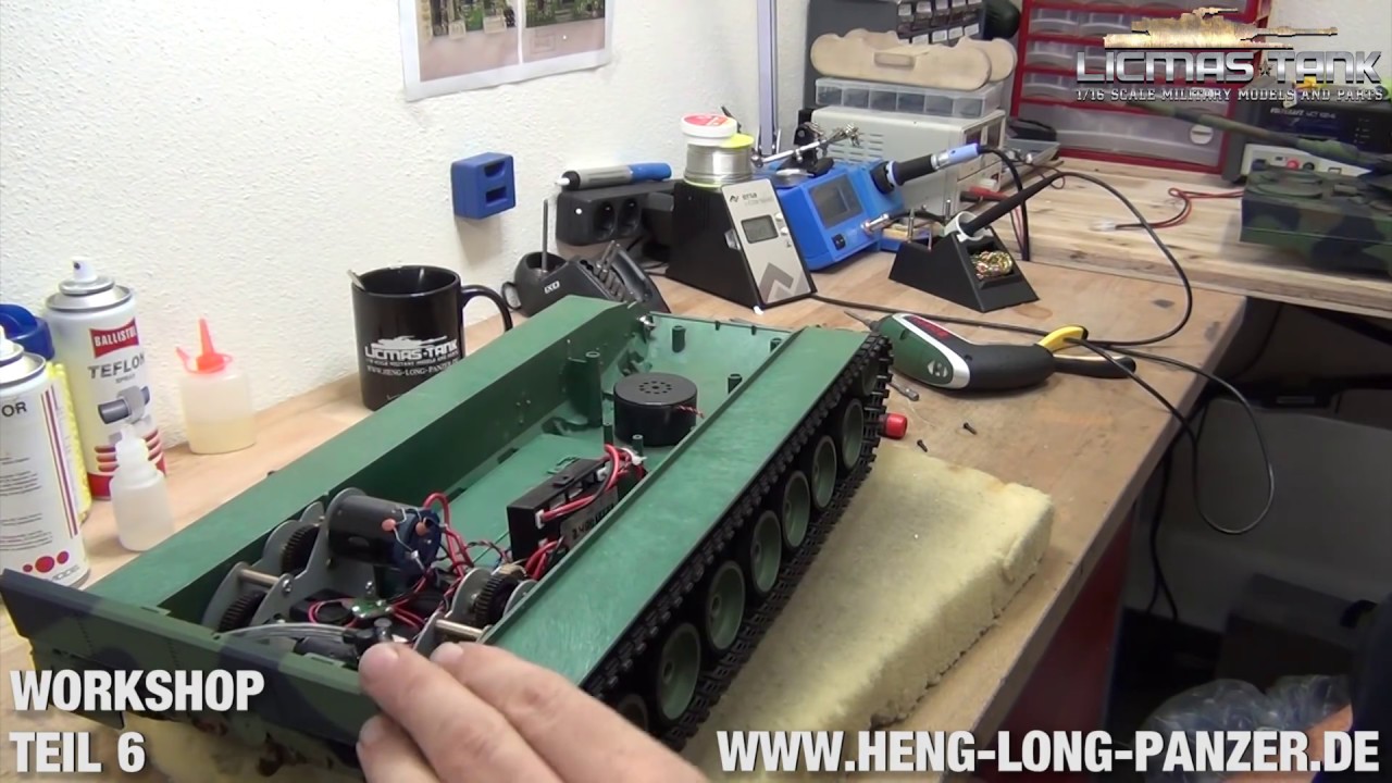 6. Teil RC Panzer Workshop - Getriebewechsel am Heng Long Leopard 2 A6 Panzer von licmas-tank