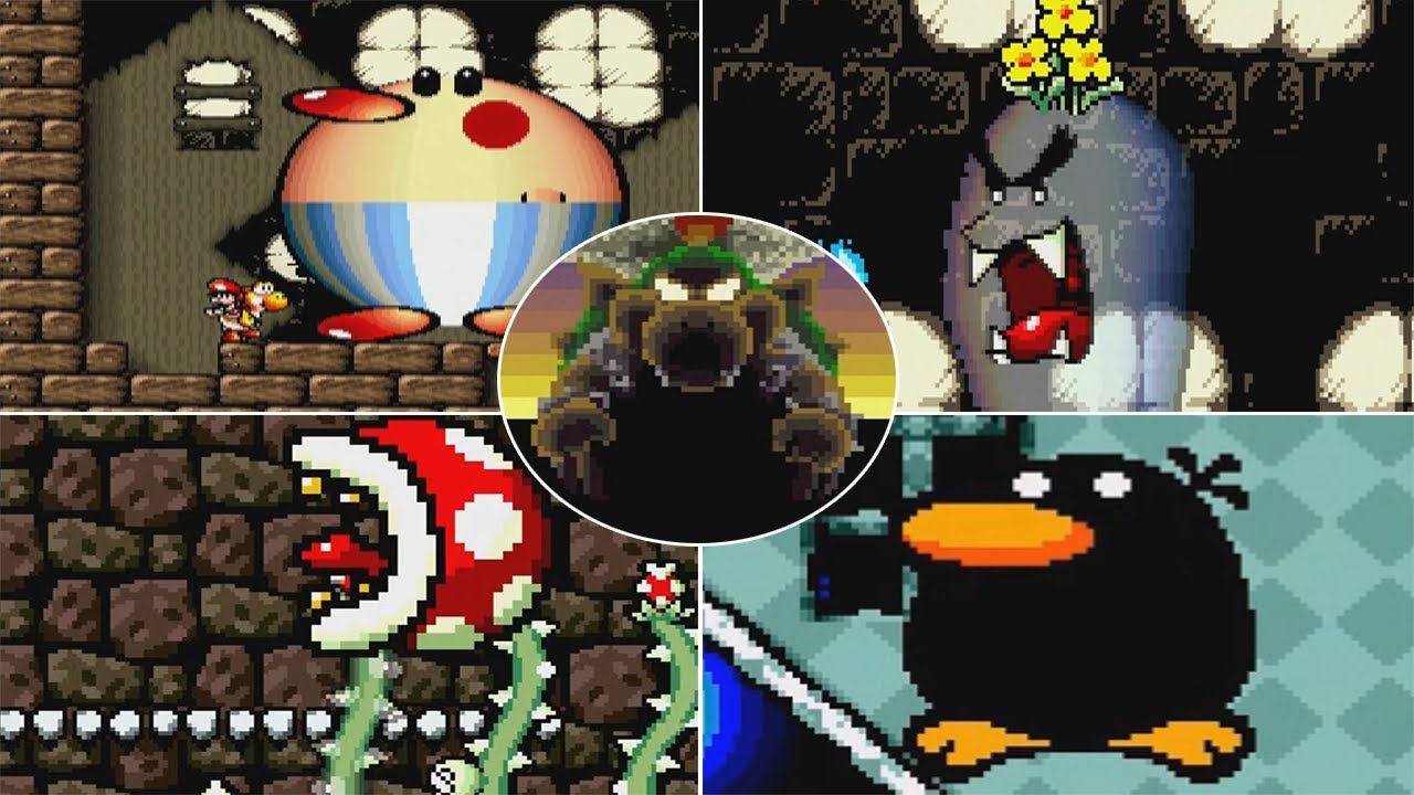 Yoshi's Island (SNES) - All Bosses