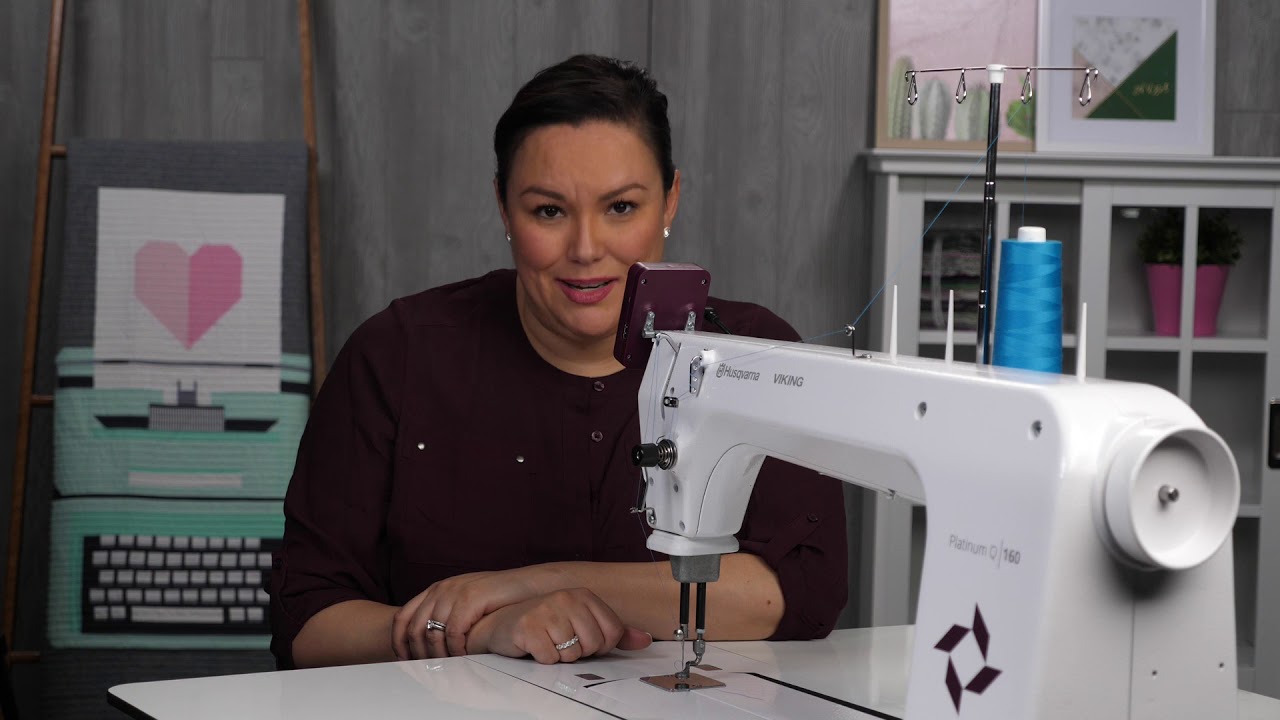 HUSQVARNA® VIKING® PLATINUM™ Q 160 Stationary Quilting Machine - Touchscreen Tutorial