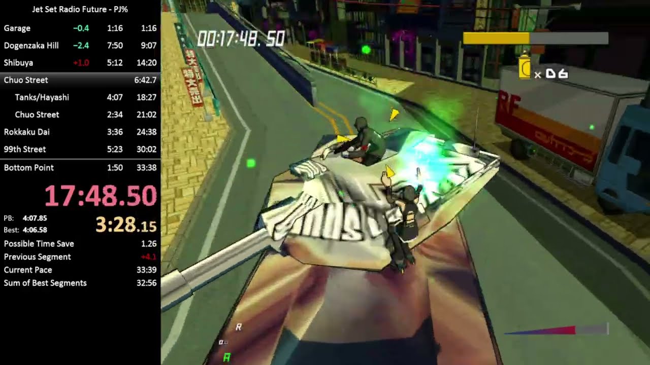 Jet Set Radio Future PJ% in 33:28