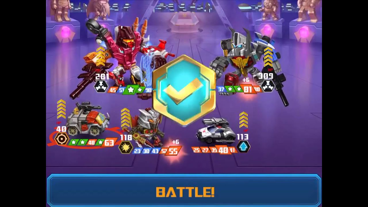 [TRANSFORMERS: Battle Tactics] Optimus Maximus & (CW) IronHide and Prowl (Battle)