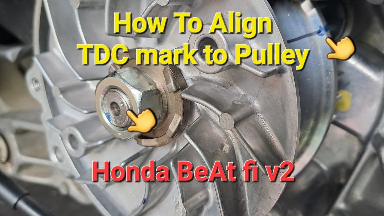 Honda BeAt fi v2 CVT TDC mark alignment to pulley driveface
