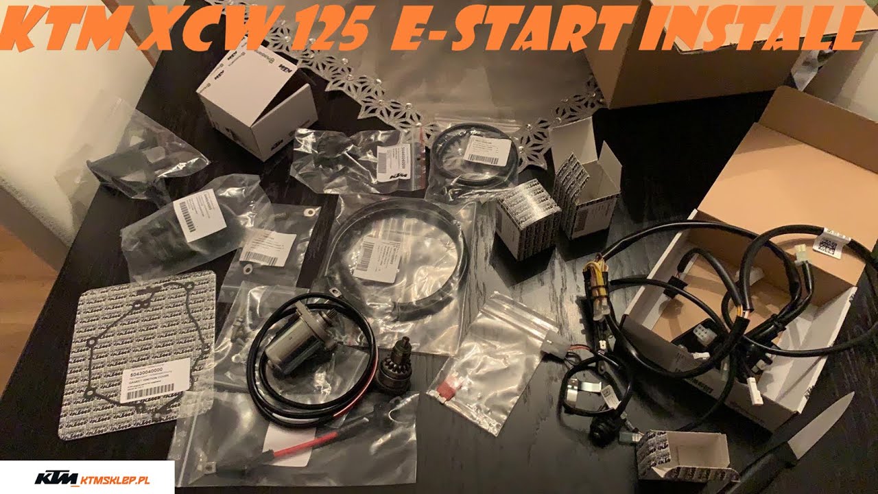 Installation Electric Start Kit - KTM Xcw 125 - montaż rozrusznika❗️