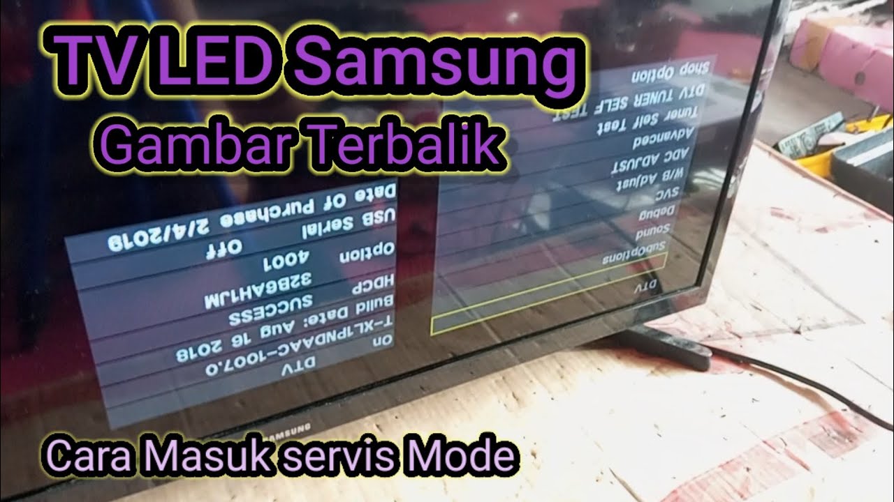 TV LED Samsung Gambar Terbalik
