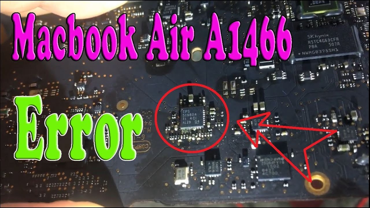 Macbook Air A1466 No Power On