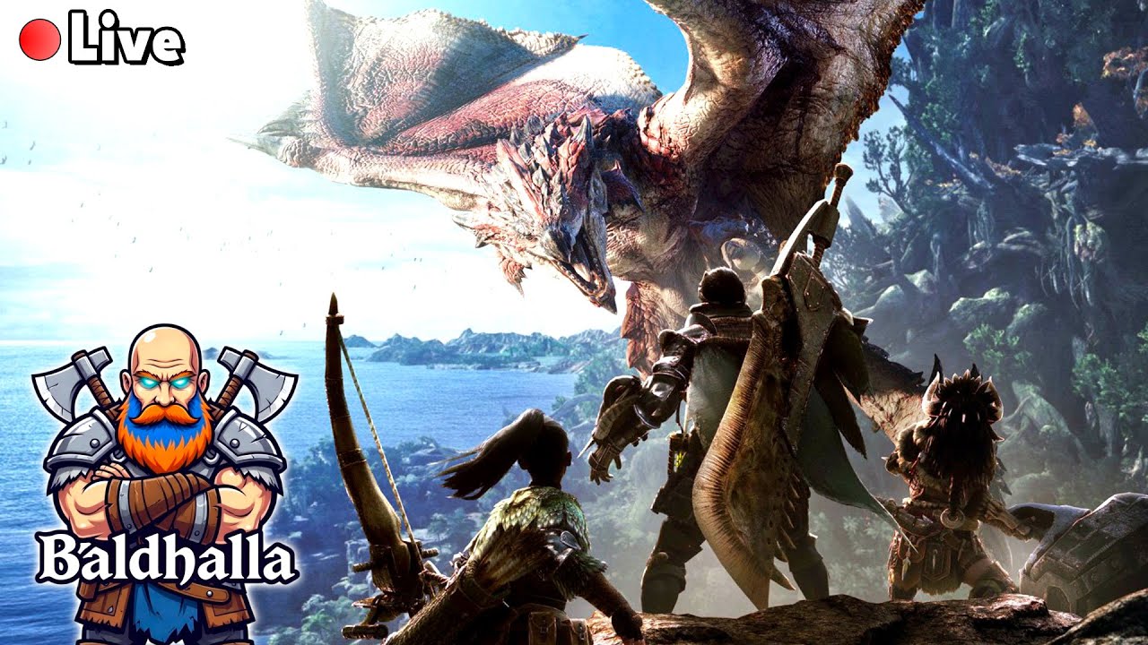 Playing Monster Hunter World, A Intro Into The World Of Monster Hunter | Live