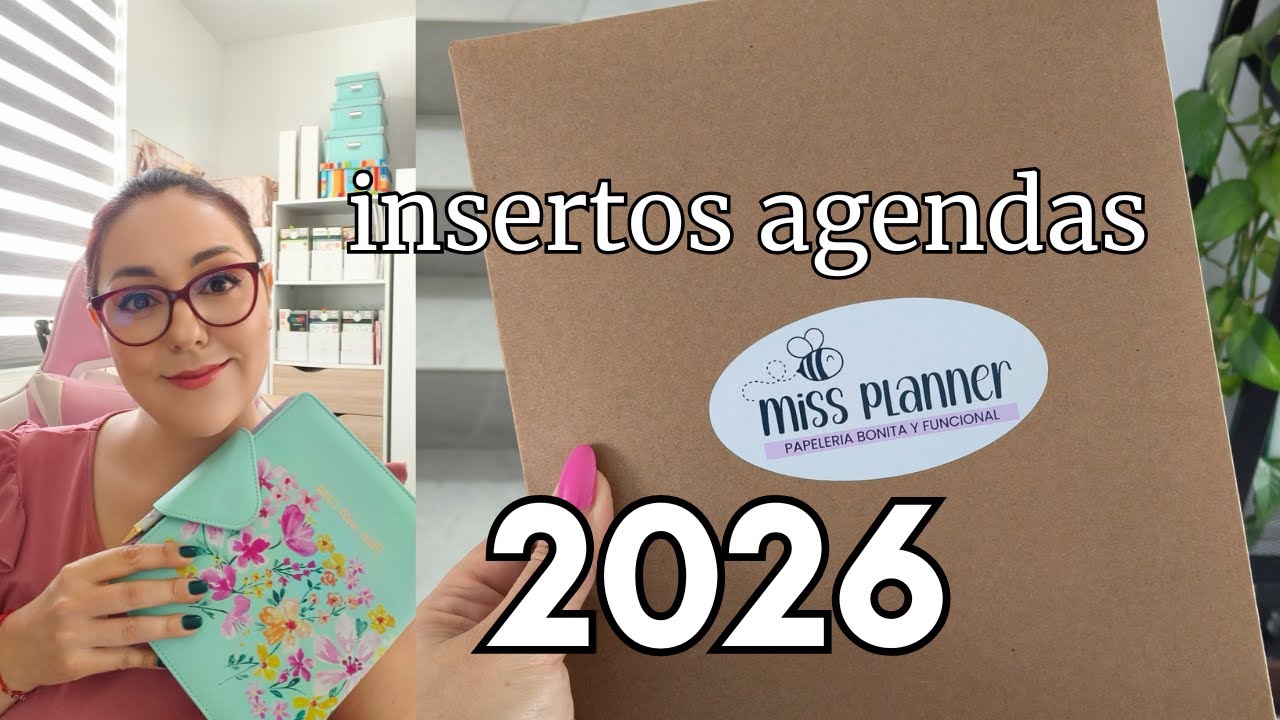 MIS INSERTOS 2026 PARA TODAS MIS AGENDAS | @missplanner  + C&Oacute;DIGO DE DESCUENTO 🩷✨
