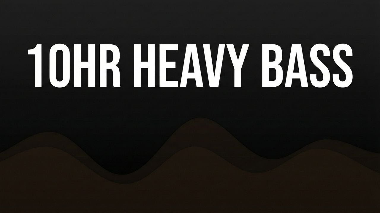 10 Hours Heavy Brown Noise with Blackout Screen | Deep Bass for ADHD Focus & Sleep