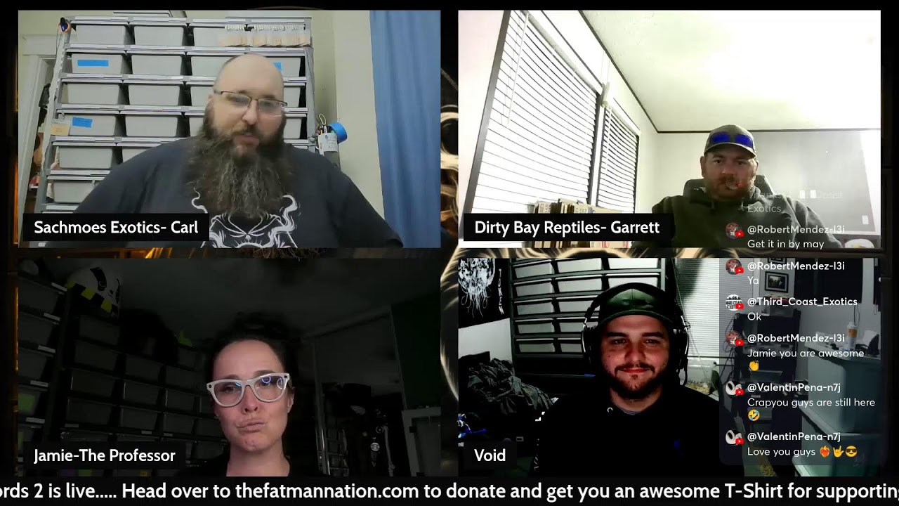Join us with special guest Professor Pythons for discussion over Ball Pythons, Breeding, and More!