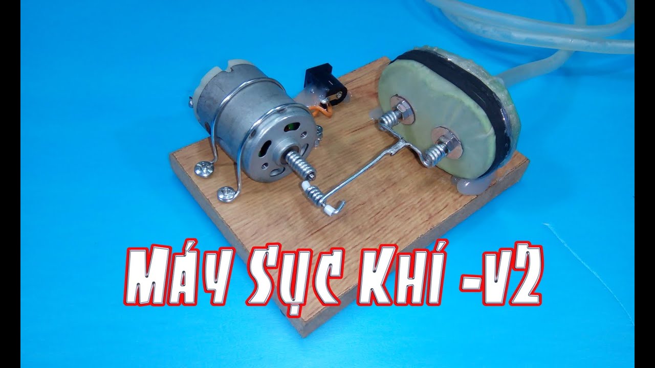 Hướng dẫn làm máy sục khí cho bể cá mini v2, làm bể cá cho riêng mình