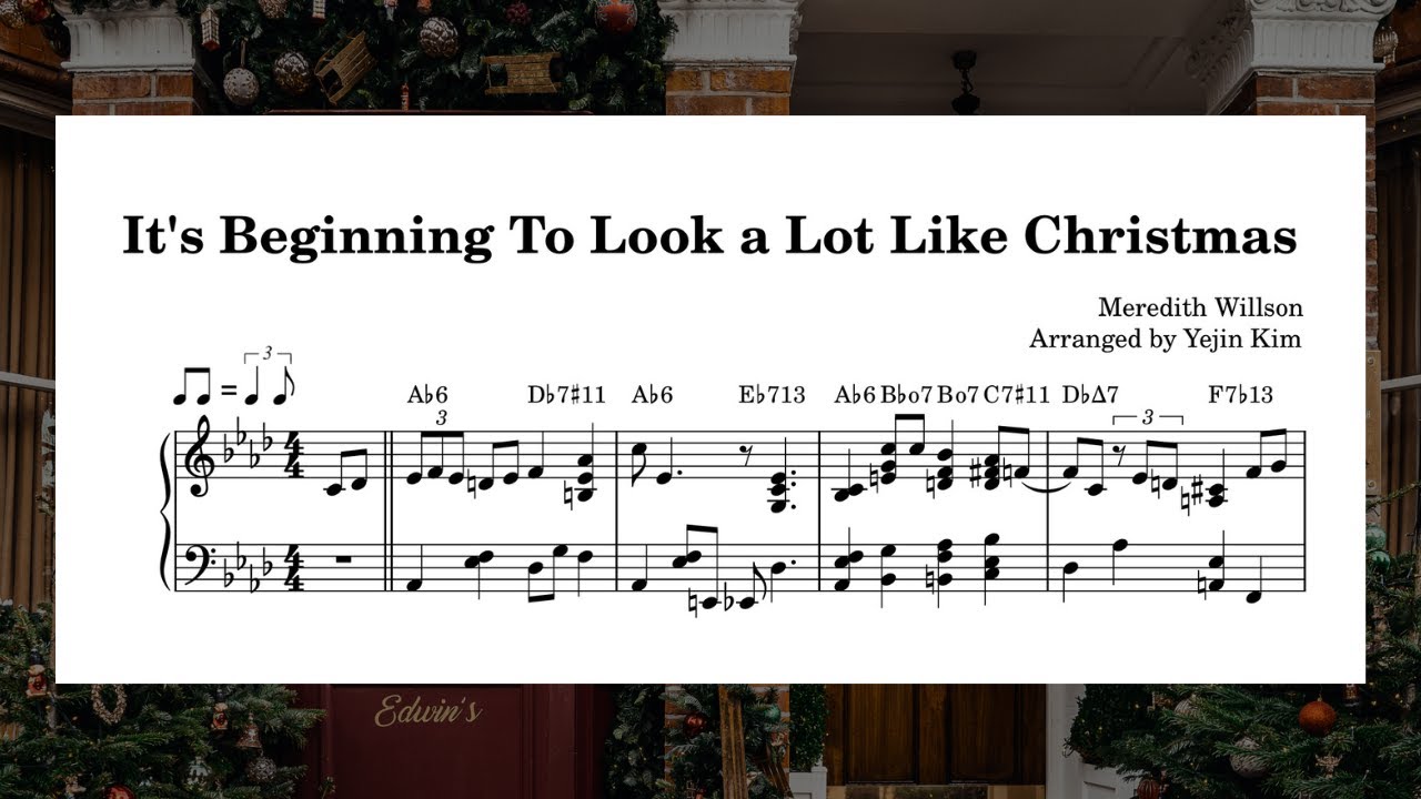 It's Beginning To Look a Lot Like Christmas - Jazz Piano (sheet music)