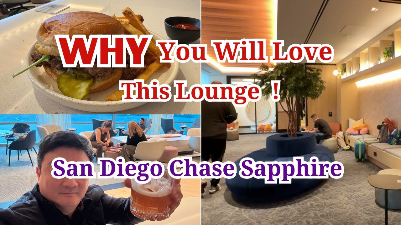 San Diego Chase Sapphire - Best Family Lounge EVER?  This luxury lounge at SAN will surprise you!
