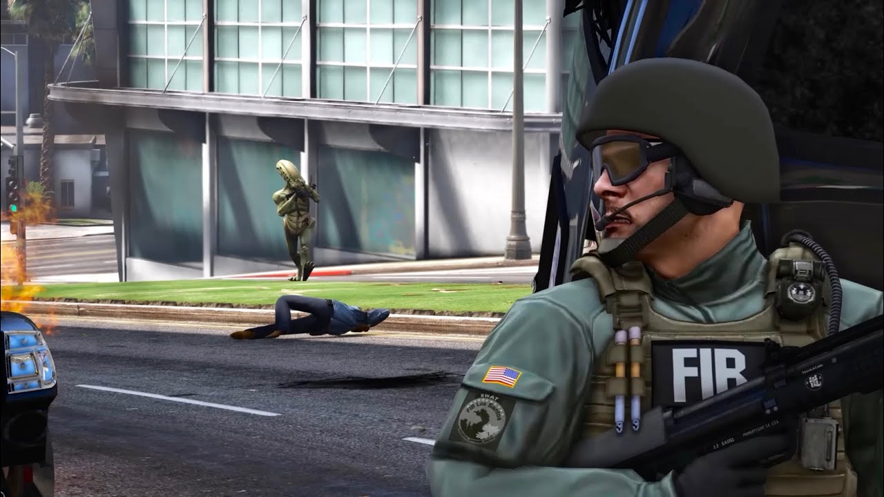GTA 5 Alien Attack: All Parts Combined (CHAOTIC)