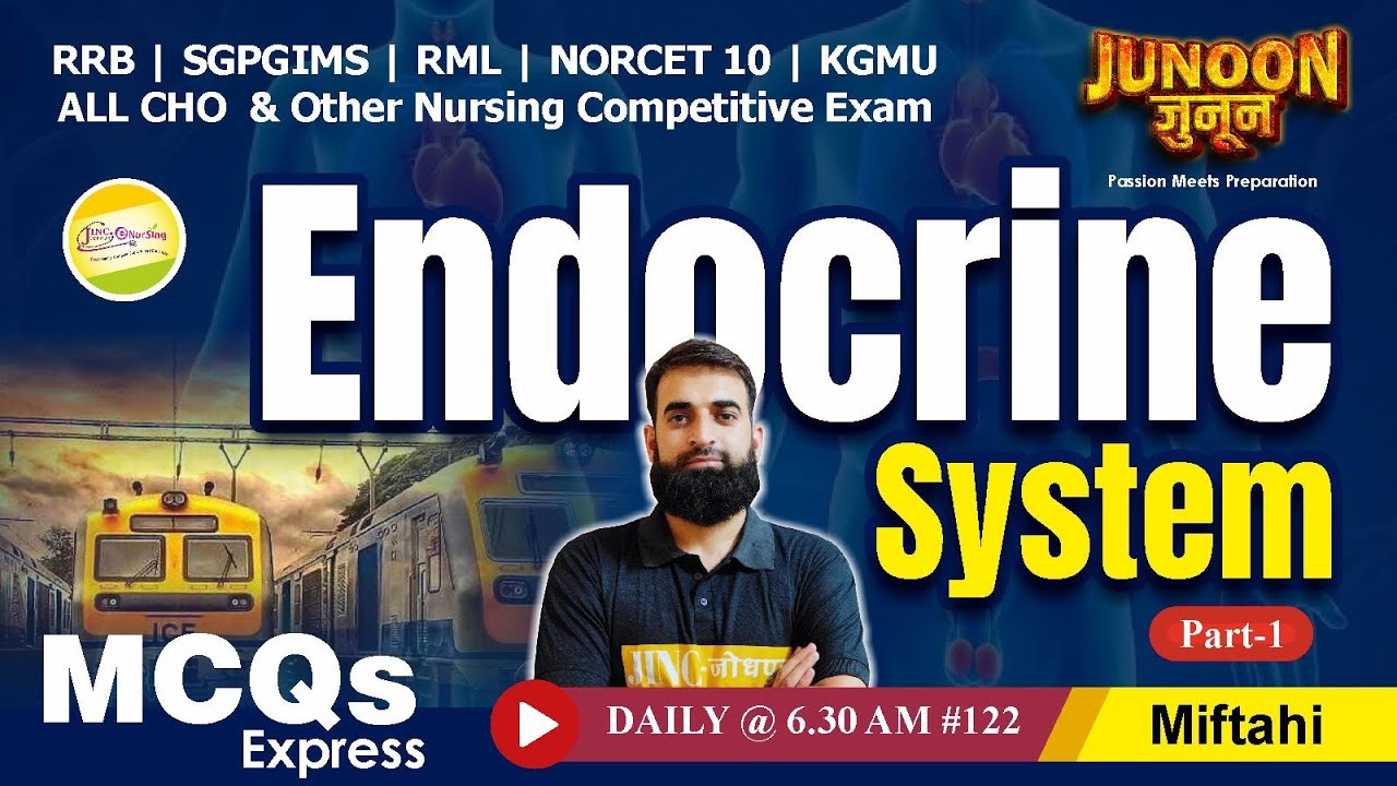 Endocrine System RRB | SGPGIMS | RML | NORCET 10 | KGMU | ALL CHO MCQs Express #122 - Miftahi