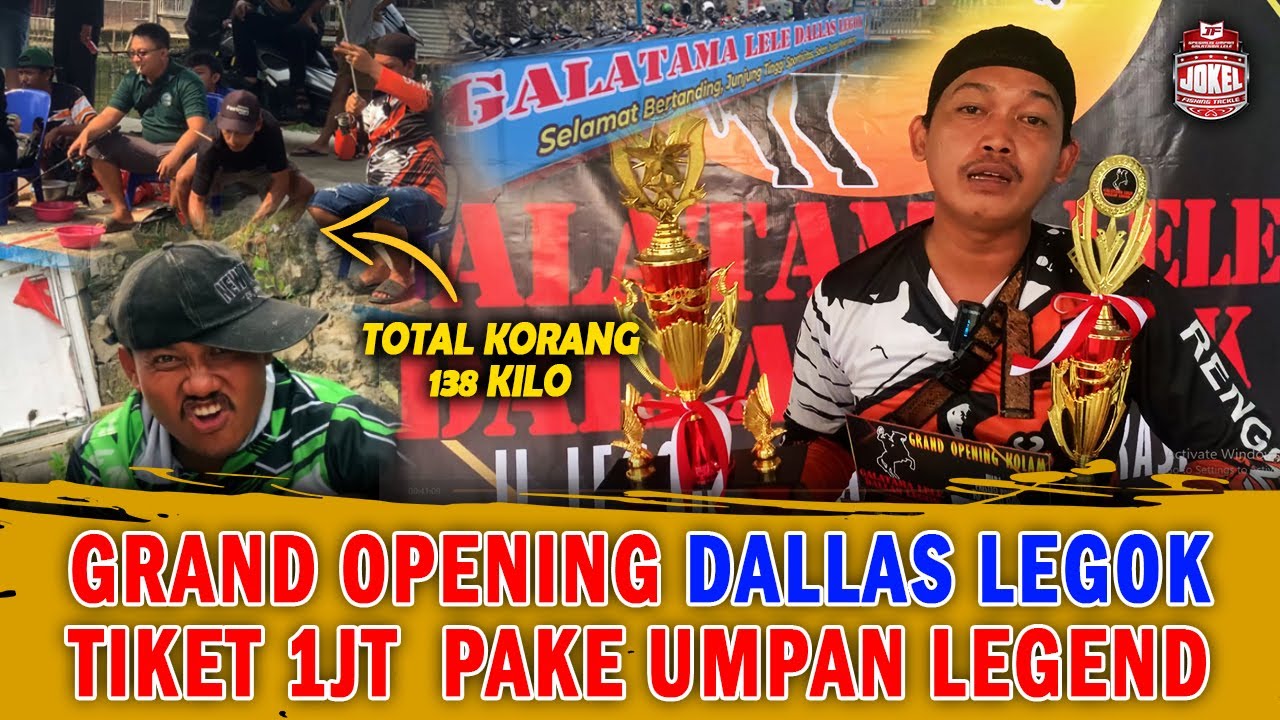 ASAL MAOO....!!! GRAND OPENING KOLAM BARU, TOTAL KORANG 183 KG BIKIN KEDI KELABAKAN