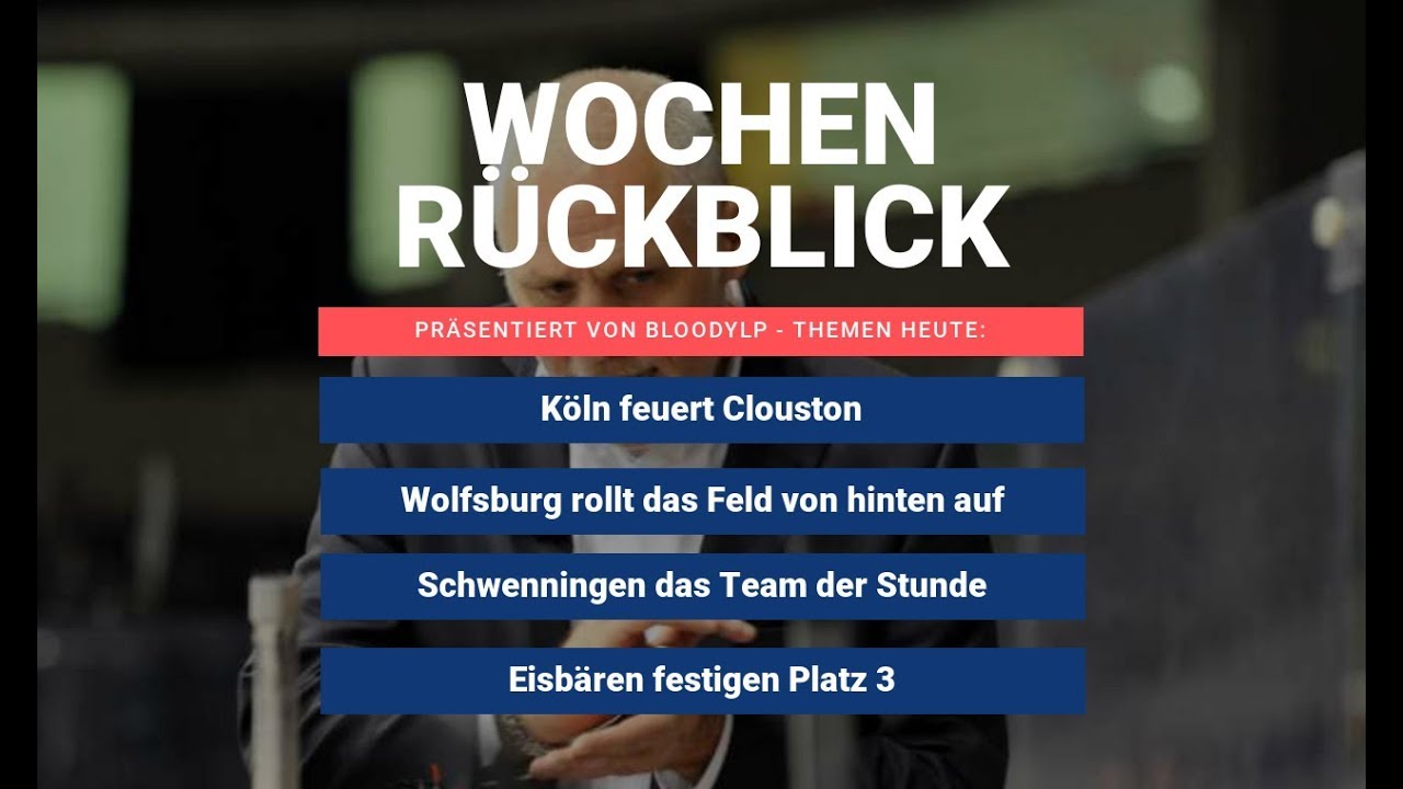 DEL-Wochenr&uuml;ckblick pr&auml;sentiert von BloodyLP | hockeyweb.de