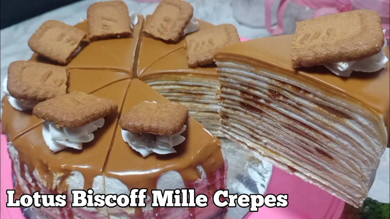 VIRAL BANGET!!! Jual Perslice yg beli antri Mille Crepes Lotus Biscof. Bahan Premium Gak Pakai Mahal