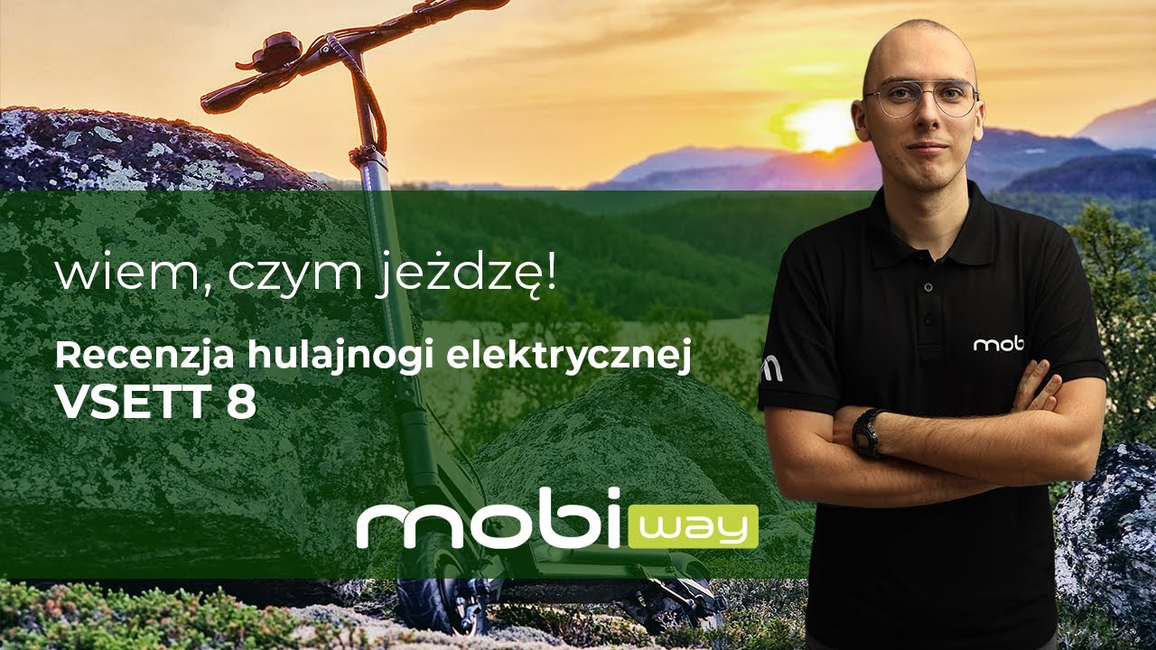 Wiem, czym jeźdzę! Hulajnoga Elektryczna Vsett 8  recenzja  || Mobiway.pl