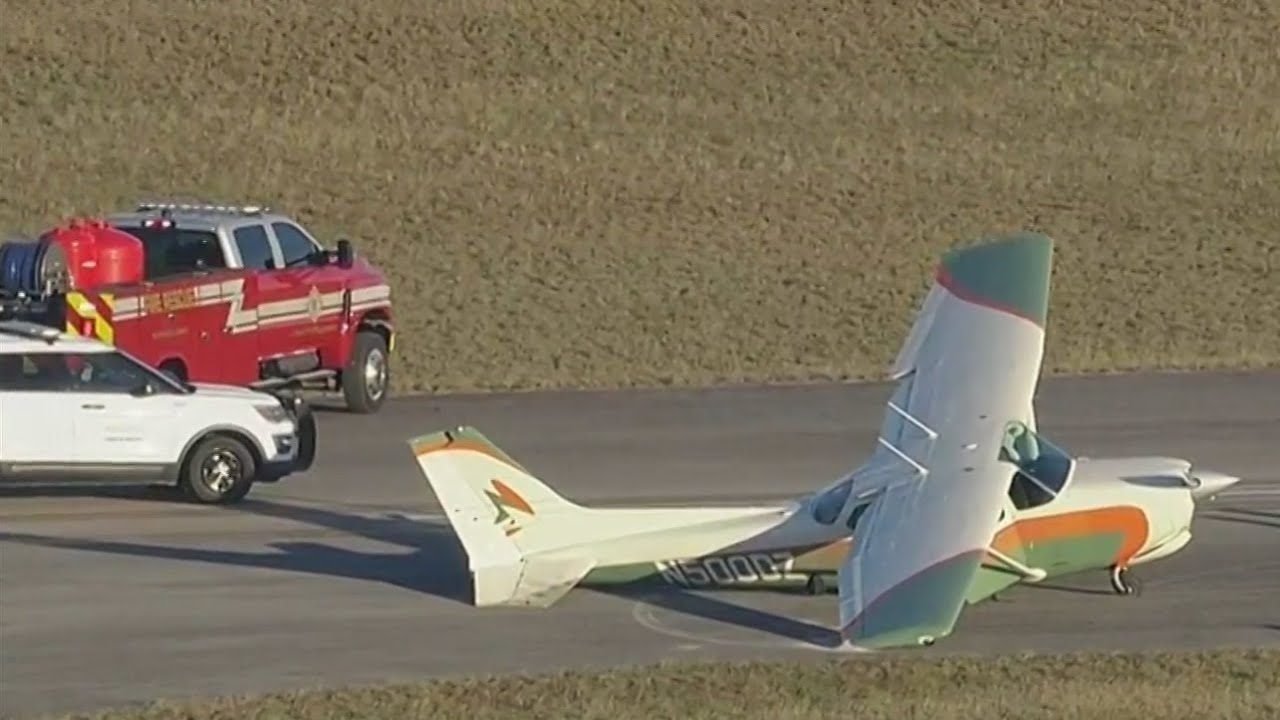 Cessna 172 crash lands at North Perry Airport, no injuries reported
