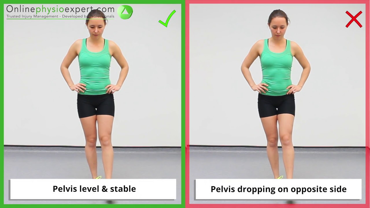 Single Leg Squat Exercise Tutorial (Level 2) - ONLINE PHYSIO EXERCISES