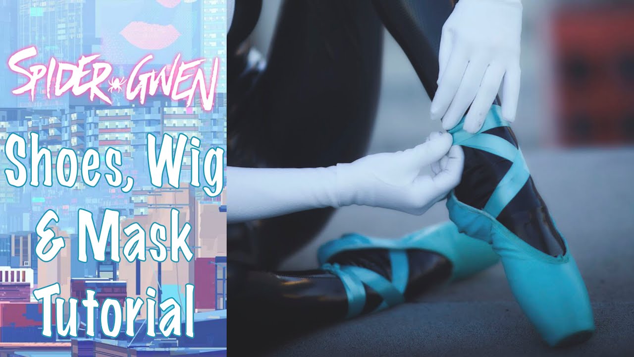 Spidergwen Mask, Shoes, Wig Tutorial
