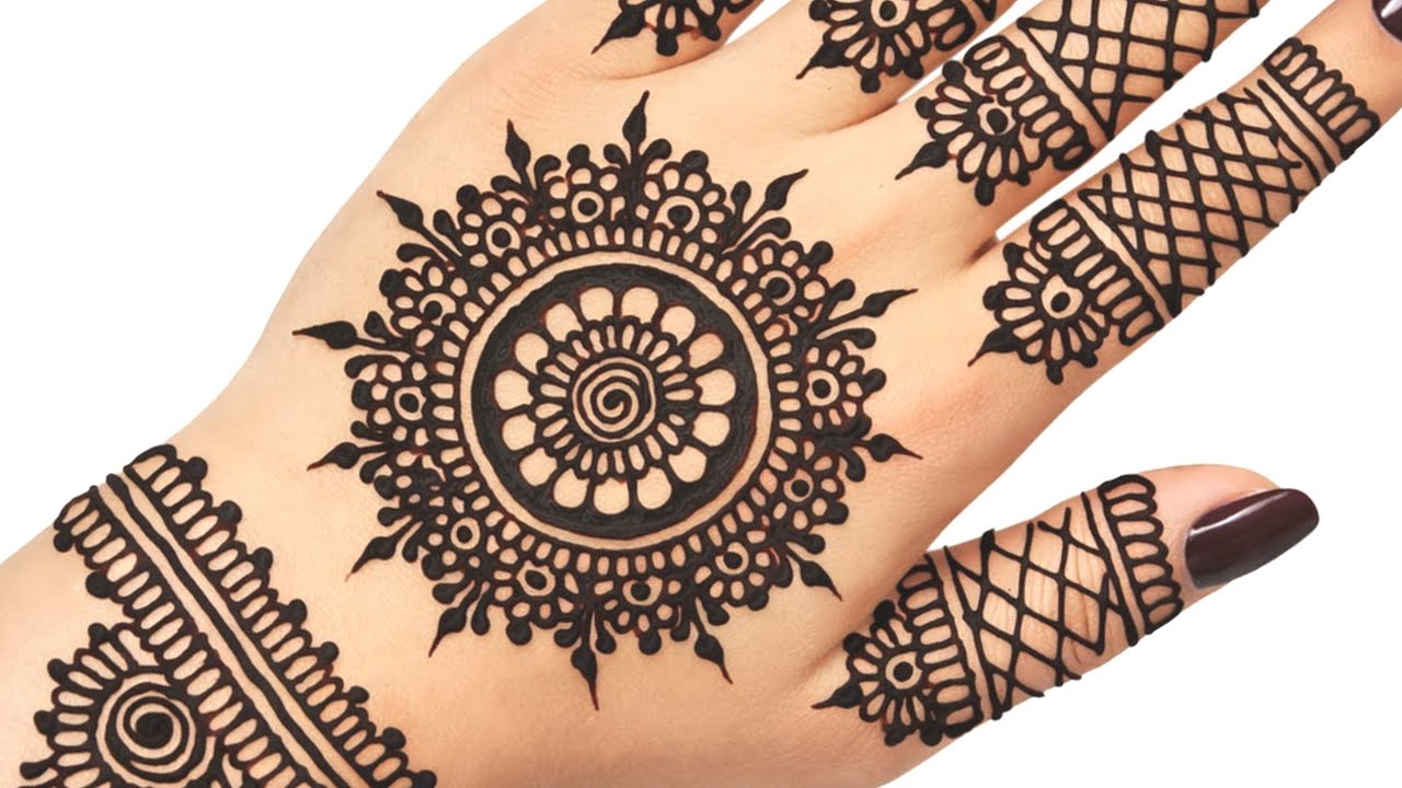 Simple & Elegant Mehndi for Beginners  Step by Step ||Latest Tikki Mehndi Design Ideas You Must Try