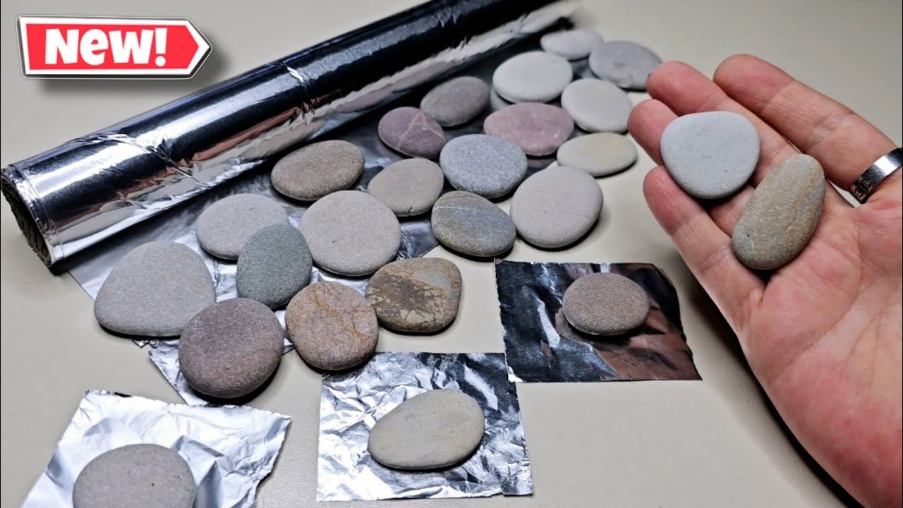 Great Idea Made With Aluminum Foil And Pebbles! 🥰👍