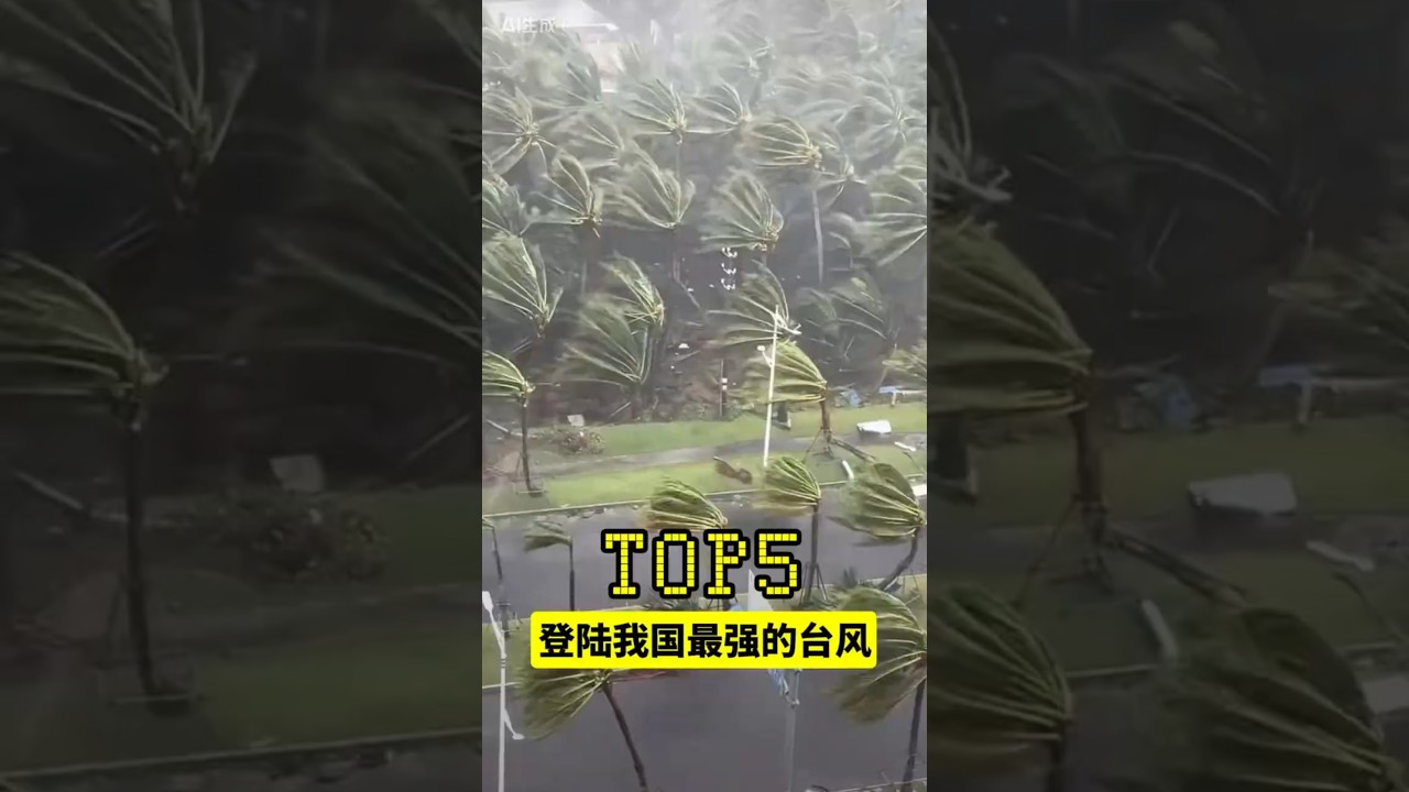 登陆我国最强的5次台风！ #涨知识 #台风 #威马逊 #桦加沙 #热点  #百科密码