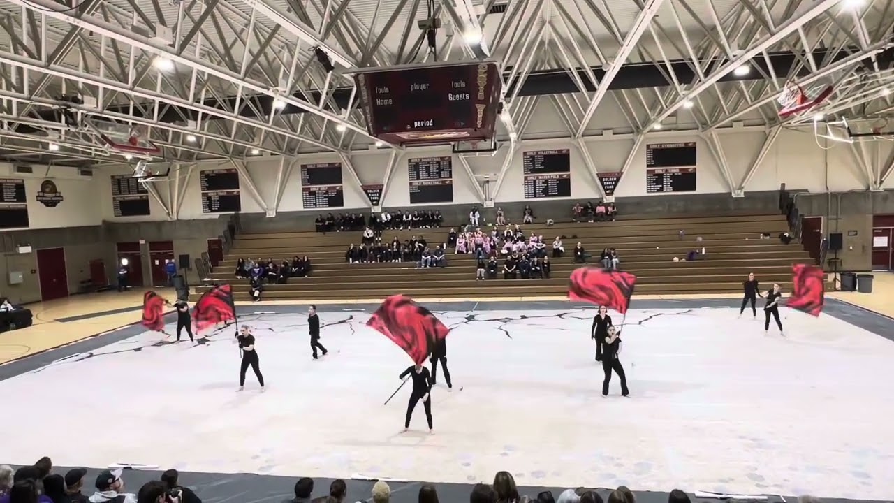 Winter guard. 01-27-2024. Clovis East varsity.