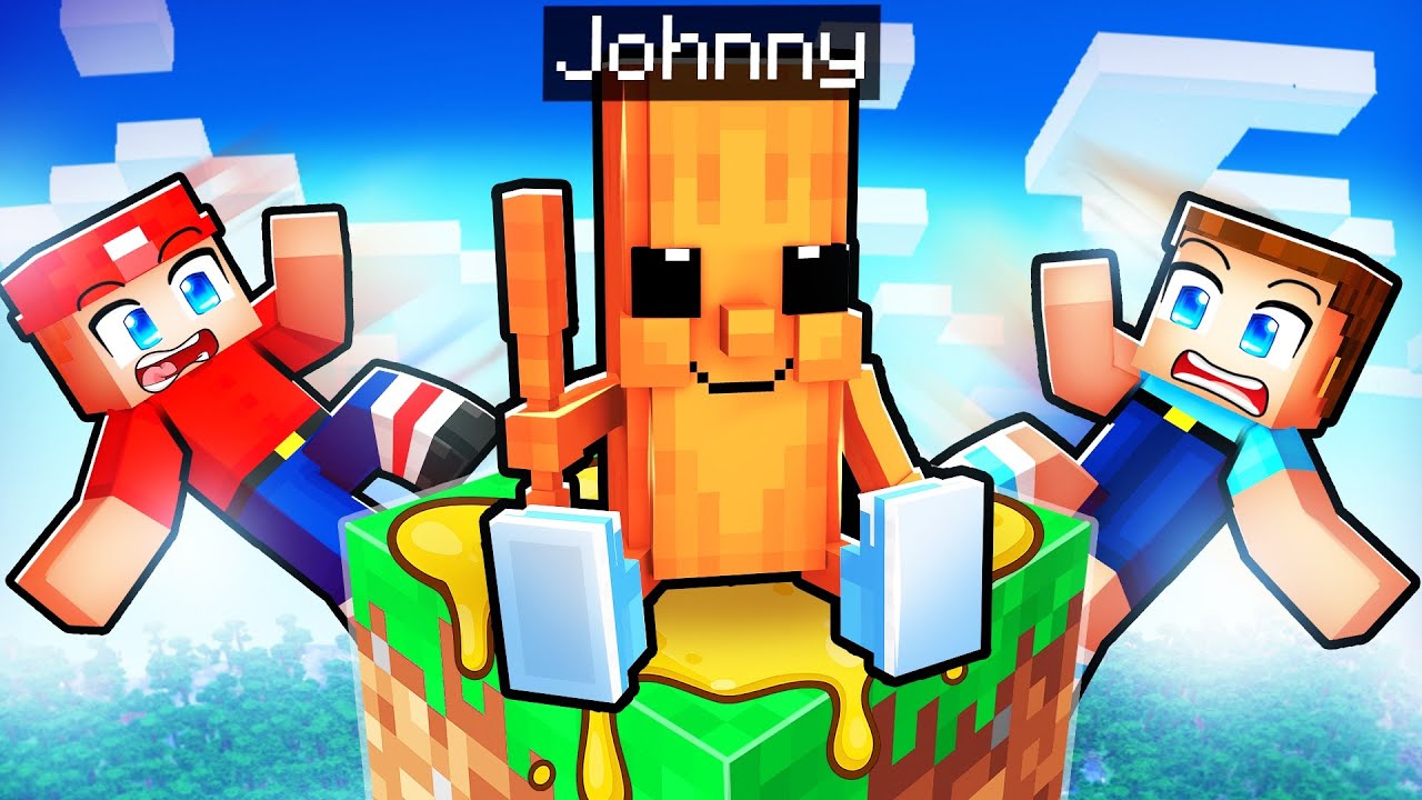 I Pretended to be a BABY BRAINROT on One Block in Minecraft…