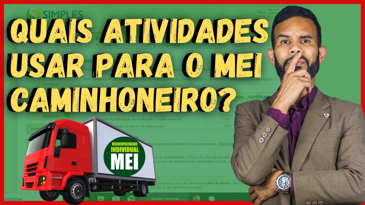 Atividades PERMITIDAS para o MEI caminhoneiro em 2022