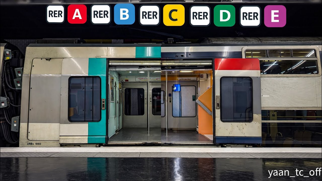 🇫🇷 Paris : Fermeture des portes des RER A &agrave; E (Compilation compl&egrave;te)