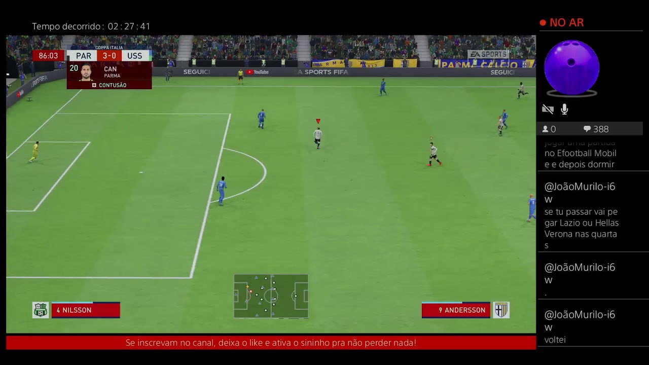 AO VIVO JOGANDO FIFA 23 MODO carreira treinador com Parma