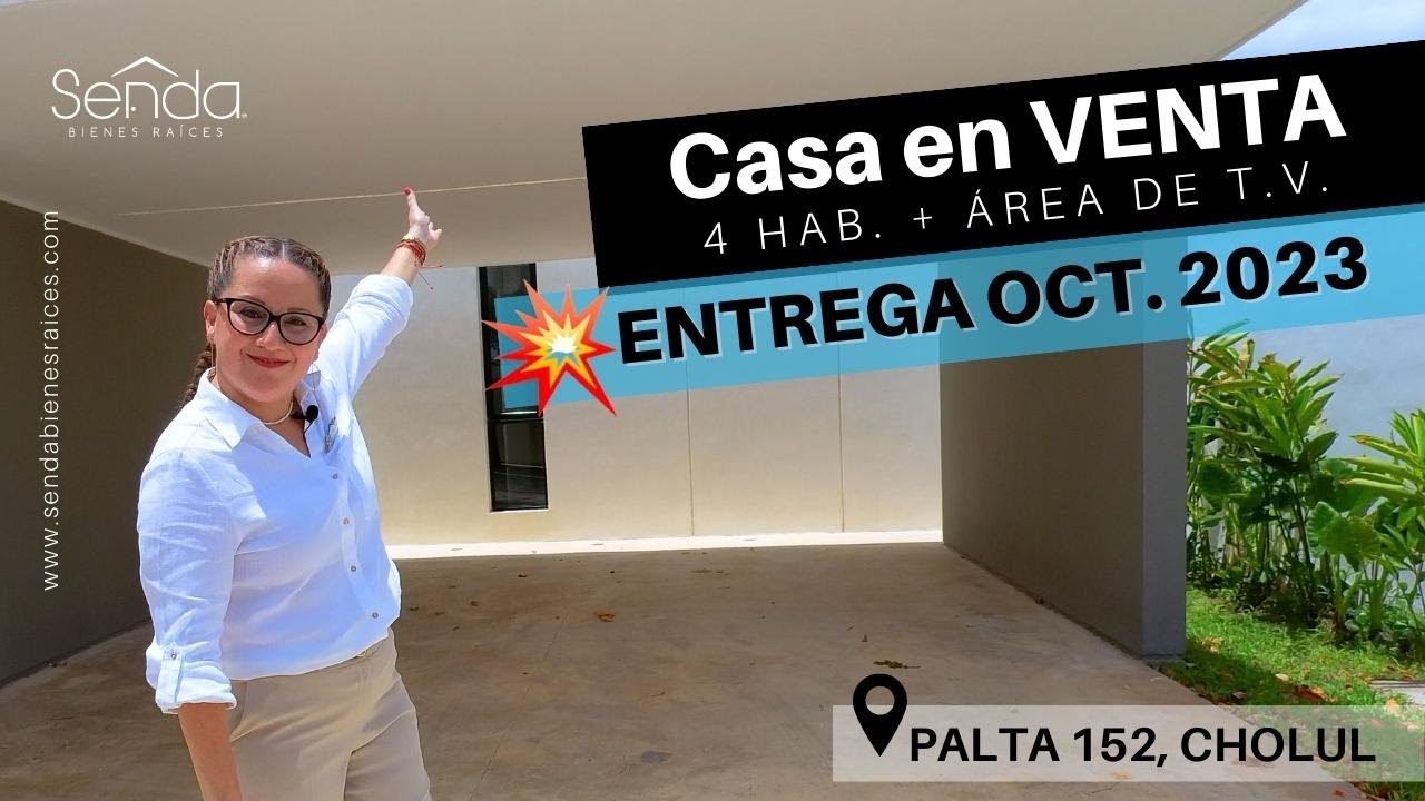 🤩 ¡Tu casa ideal en la privada Palta 152 📍 Cholul, Mérida! | 4 habitaciones + Área de TV 🏡🌞