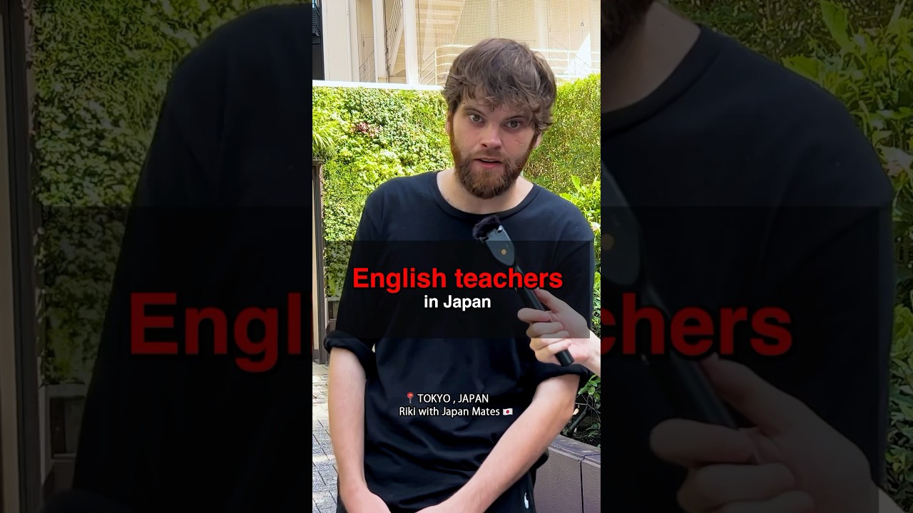 Working as an English teacher in Japan   #streetinterview #englishteacher #learnjapanese