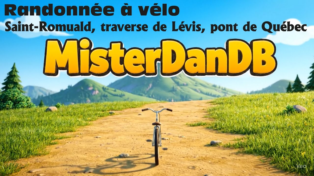 Randonnée à vélo, Saint-Romuald, traverse de Lévis, pont de Québec.