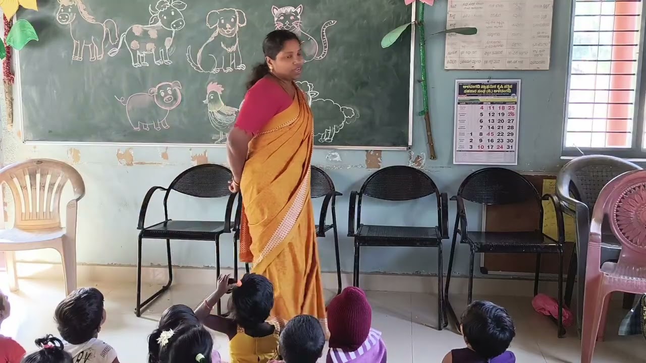  ಸಾಕು ಪ್ರಾಣಿಗಳ ಬಗ್ಗೆ ಪಾಠ, Teaching about domestic animals 🐈🐕🐖🐎🐄🐑🐓