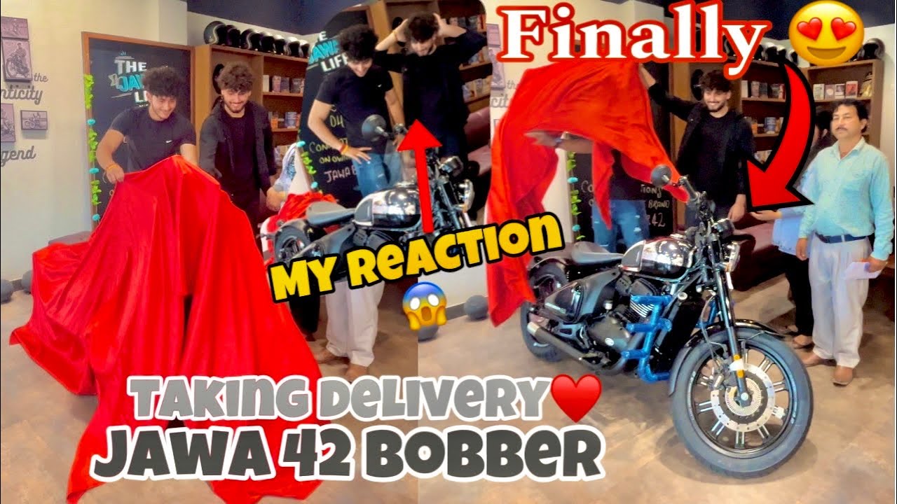 Finally Taking Delivery Of Jawa 42 Bobber😍| Bhai ka Spna Pura Hua♥️| Mirror Black edition😍|