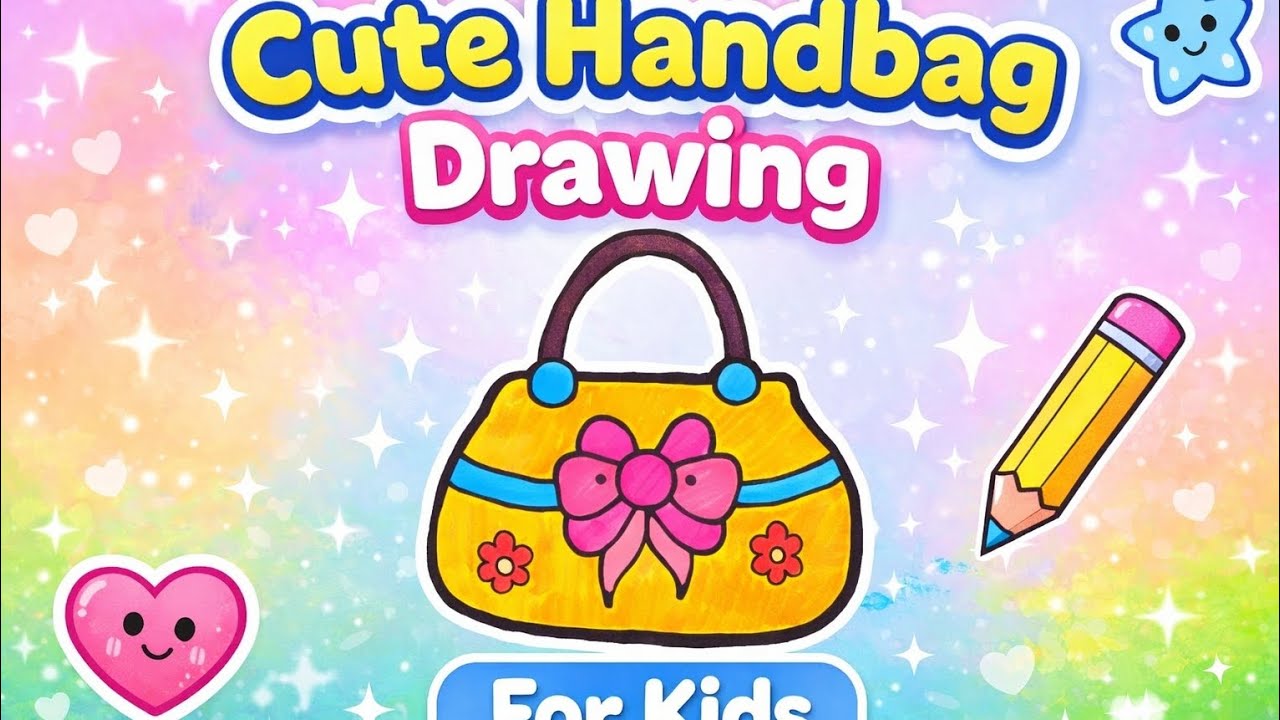 Cute Handbag Drawing Tutorial for Kids!
