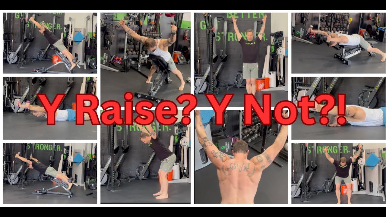 Build overhead strength and stability with Y raises