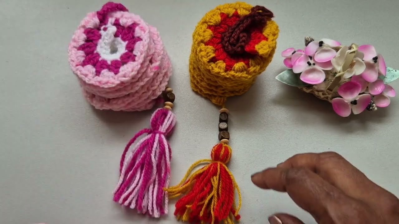Howtocrochet windspinner #crochetdecor#easy tutorial for beginners #aesthetic #DIY #viral 