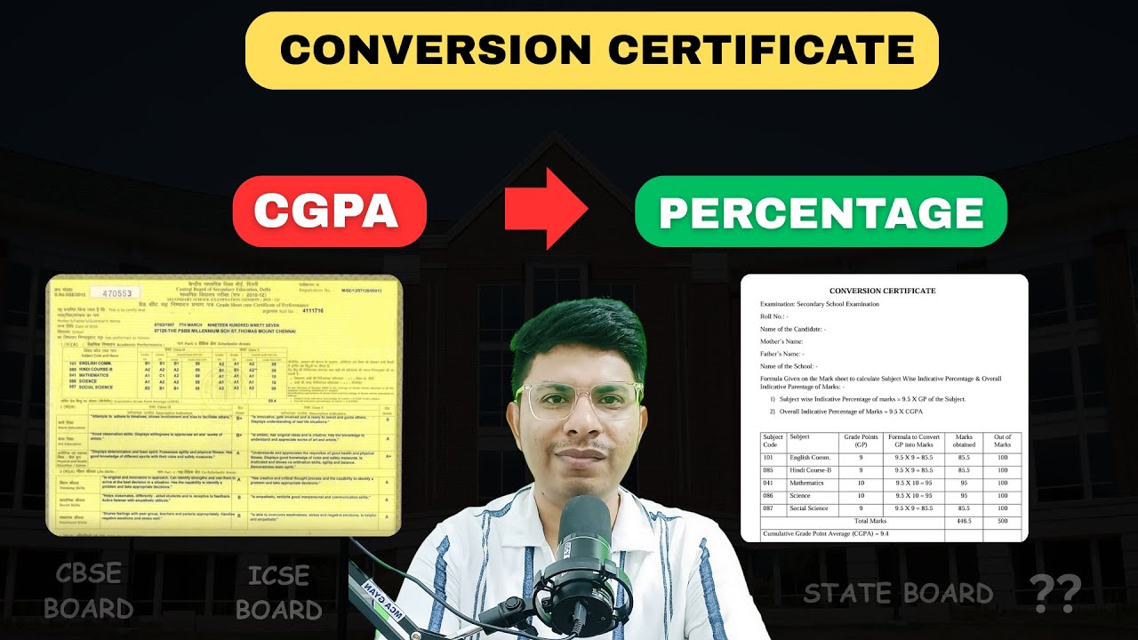 CGPA to Percentage Conversion Certificate for Maharashtra Admission 2025 | Complete Guide I Live