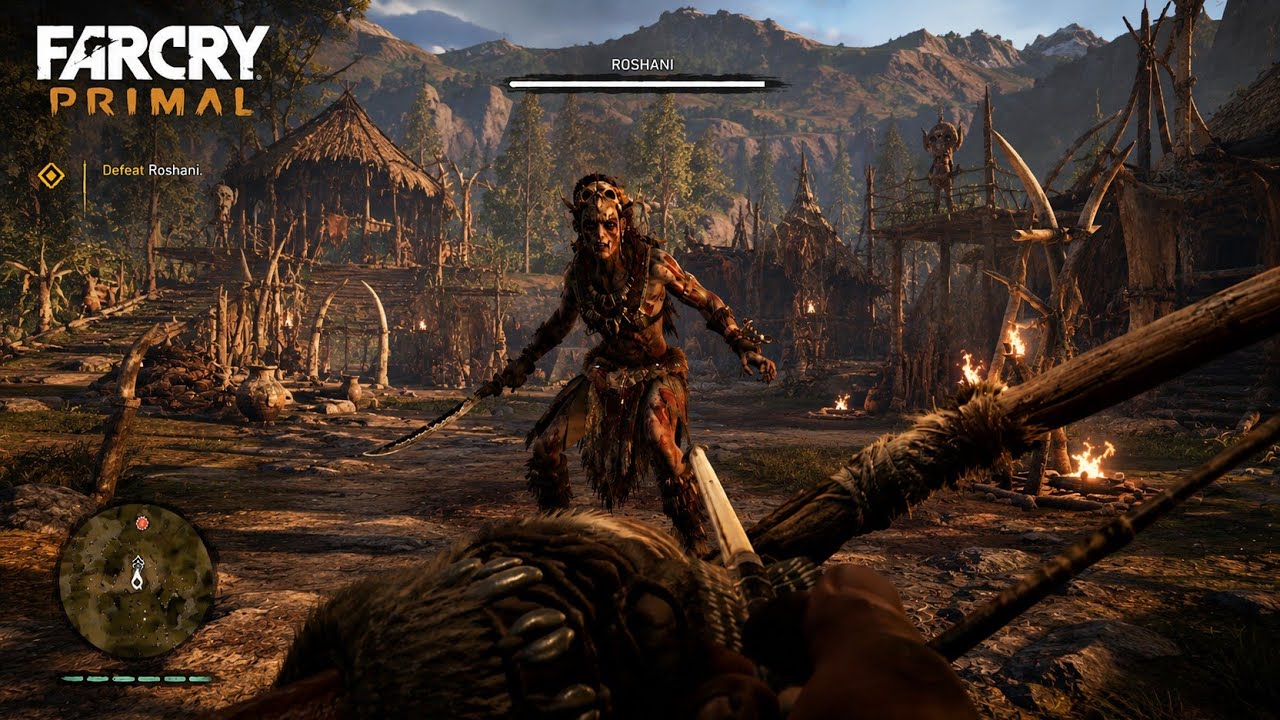 Far Cry Primal - Roshani boss fight on (EXPERT) No Damage, Stealth Kills