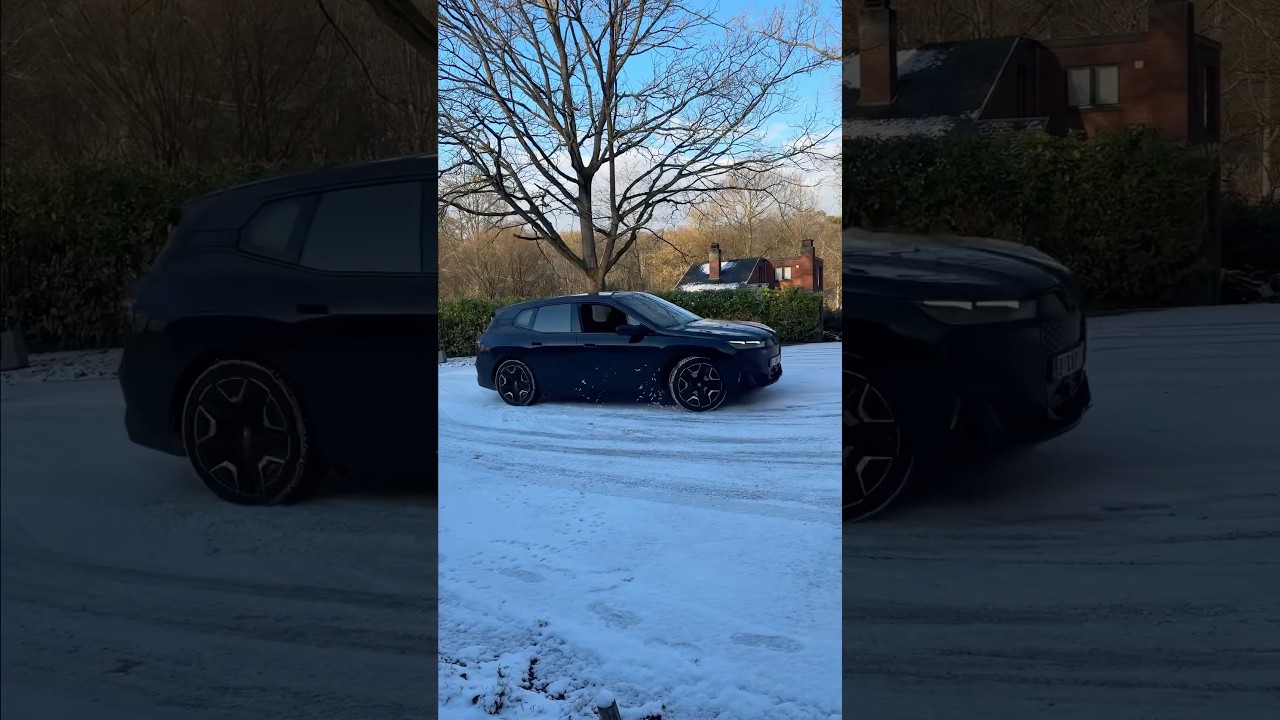 Bmw IX vs the snow!