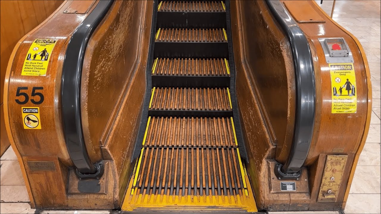Historic Otis Wooden Escalators at Macy's, New York City NY