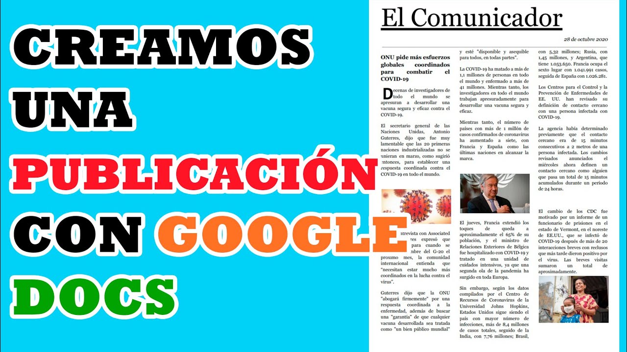 Plantilla de periódico editable Google Docs: ¿ Cómo hacer un periódico en Google Docs?