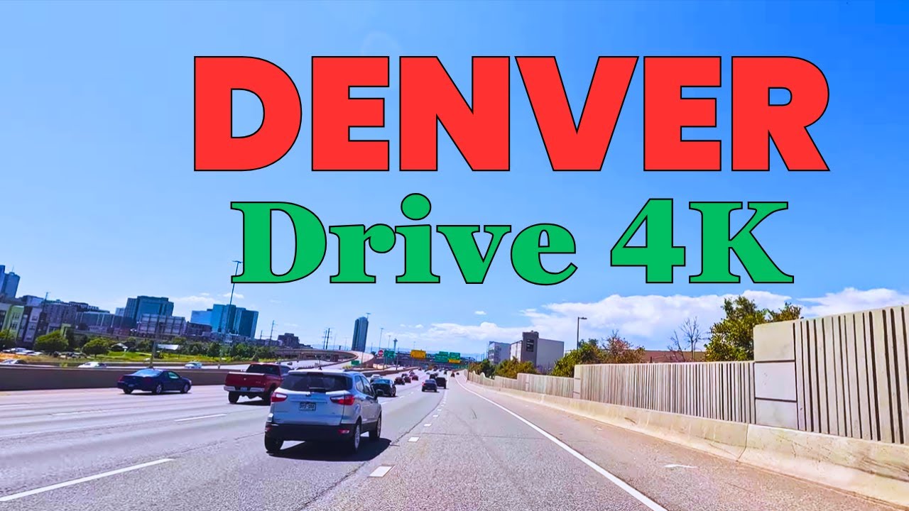 Denver 4K Drive | Airport to Downtown Tour | The Mile-High City | USA | Travelling Video | 2025